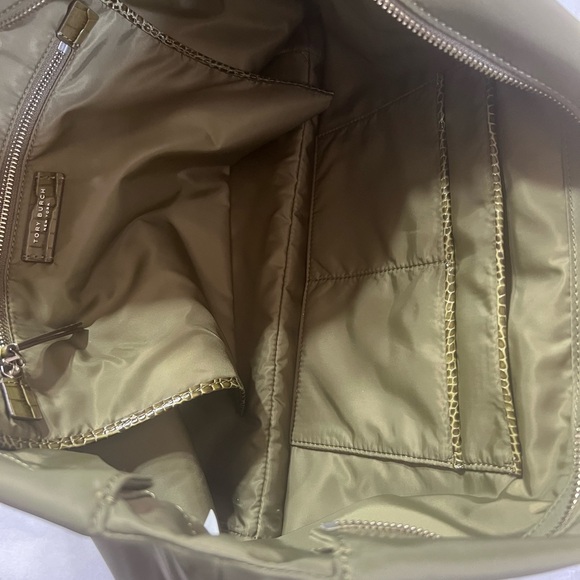 Tory Burch Ella croc tote green / khaki new - Picture 8 of 8